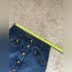 Michael Kors denim solid mini skirt, size small, 100% cotton Photo 7