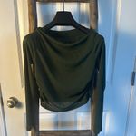 Cider  Elegant Forest Green Long Sleeve Top Photo 1