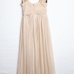 Lulus Lulu’s tan nude mesh maxi dress Photo 10