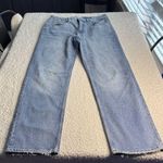 Good American Light Blue Straight Leg Jeans Photo 0