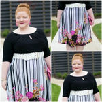 IGIGI Morgan Floral Print Dress Black Size 18/20 Plus Photo 8