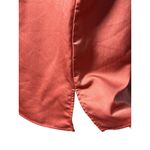 Liz Claiborne  Womens S Brown Rust silk Satin Styles Sleeveless blouse shell Photo 4