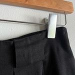 Vintage 80’s 90’s black linen blend pencil skirt classic chic career Photo 3