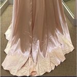 Dillard's Beautiful Champagne Color Prom Dress Photo 3