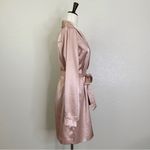 L'Academie Pink Satin Double Breasted Button Blazer Dress, Sz Medium Photo 5