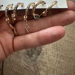 Urban Outfitters NWT  Rhinestone Charm Hoop Earring Set Photo 2