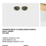 CELINE Triumph  Sunnies Photo 1