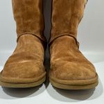 UGG  Lo Pro Brown Suede Button Foldover Boots with Logo Cuff 8 Photo 11