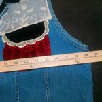 Taylor G. Dallas Texas Blue Denim Vest with Lace & Velvet Size XLarge Photo 12