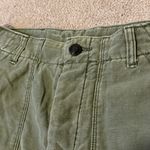Free People  Military Green Cut Off Shorts Size 8 Cargo Mini Photo 3