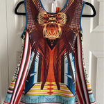 Clover Canyon  Womens‎ Medium Art to Wear Sleeveless A Line Top Deco Design Artsy Photo 0