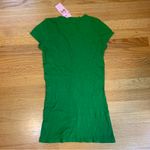 Juicy Couture Pam Gela Born Juicy Fitted Crew Neck T-Shirt Green Women's Petite Photo 5