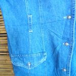 Vintage L Y2K Sleeveless Jeans Cargo Pockets Jumper Dress Blue Size L Photo 1