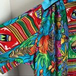 BOP Vintage Art to Wear Tropical Scene Women in Action Art Vibrant Artsy 1X Blue Photo 3