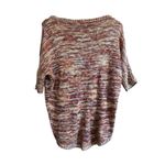 Eyelash Couture ‎ XS Knit Pullover Sweater Batwing Sleeve High Low Striped Top Photo 5