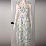 SheIn  Strapless Blue Floral Dress Photo 1