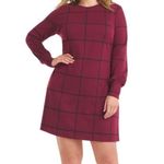 Anthropologie NWOT  HUTCH Merlot Windowpane Dress Photo 1