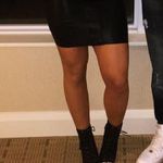 Nasty Gal Mesh Lace-up Tied Heel Booties Photo 8