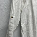 Caffe Marrahkesh Shirt Womens Small Cotton Oversized Relaxed Boho Beachy Western White Photo 4