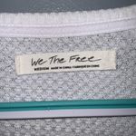 We The Free Free People Women's Santa Clara V-Neck Pullover Thermal Top Off-White Medium Photo 6