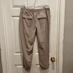 Nine West Tan Elastic Cuff Relaxed Jogger Pant Tie Waist Pockets Women’s Large Photo 3