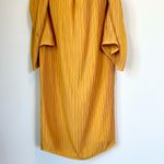 Elliatt NWT Marigold Mustard Off-Shoulder Long Sleeve Pleated Dress - Small Photo 9