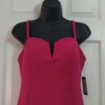 Guess  Los Angeles Hot Pink Spaghetti Strap Cocktail Ruffle Trim Dress Size 6 NWT Photo 5