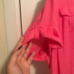 Roz & Ali  Pink Sparkle Button Up Blouse Photo 1