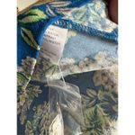 NEW ODDY blue floral crochet button front flowy tunic top sz 3X boho cottage lac Photo 7