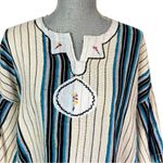 Vintage Embroidered Kaftan Muumuu Boho Hippie Poncho Dress | Cover up Free Sz Blue Size undefined Photo 3