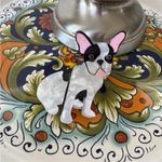 Anthropologie  Black and White Dog Hair Clip Photo 7