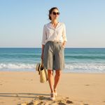 Pendleton  vintage micro houndstooth pleated shorts size 14 Photo 1