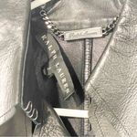 Ralph Lauren Size 2 Black Label Soft Lamb Leather Belted Short Trench Coat‎ Photo 3