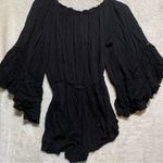 Elan  Black‎ Ruffled Jumpsuit Photo 5