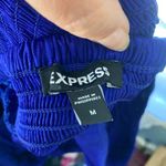 EXPRESS  Vibrant Blue Bodysuit with keyhole tie front M Photo 2