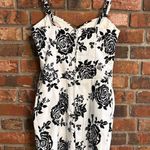 B. Smart  juniors vintage floral formal HOCO mini dress black/white 3/4 Photo 4