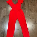 EXPRESS Red Jumpsuit Photo 0