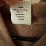 Varley  Davidson Sweatshirt Zip Pinebark Taupe Brown Size Small Photo 5