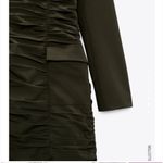 ZARA  Olive Green Blazer Dress Photo 9