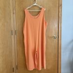 AnyBody.‎ Any Body Modal Blend Orange Wide Leg Jumpsuit Romper Plus 2X Size XXL Photo 1