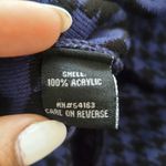 Ellen Tracy  Houndstooth Blue Black Circle Sweater Dress M Photo 5