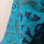 The Territory Ahead Vintage Quilted Cotton Jacket Blue Green Sz M Artsy Boho Photo 5