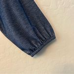 French Laundry ⭐️ blue button front blouse with tie knot size large Photo 11