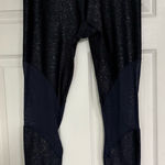 Nike  Dri Fit Blue‎ Shimmer Active Leggings Size Medium Photo 0