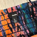 Hurley Hazel Dress Abstract Print Mini Wrap Sleeveless Cami Sundress Size L Photo 1