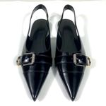 Givenchy Voyou Pointed Toe Slingback Ballet Flat Black 39.5 NEW Photo 10