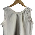 Madhappy  Ivory Sleeveless Crewneck Cropped Cotton Tank Top Size Medium Photo 1