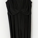 Eliza J  Black Sleeveless Jumpsuit Wide Leg Stretch Sz 3X Flattering Party Work Photo 0