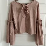 Free People  So Obviously Yours Bell Sleeve Top Pink Size M Photo 8