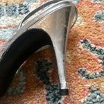 Stuart Weitzman  Vintage Silver Leather Crystals Mesh Slingback Pumps Heels 7N Photo 6